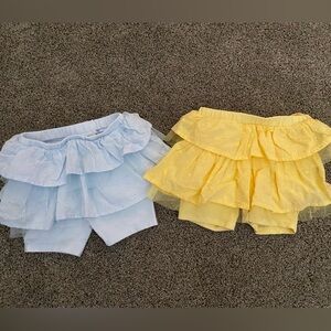 2 pairs of baby girl skorts